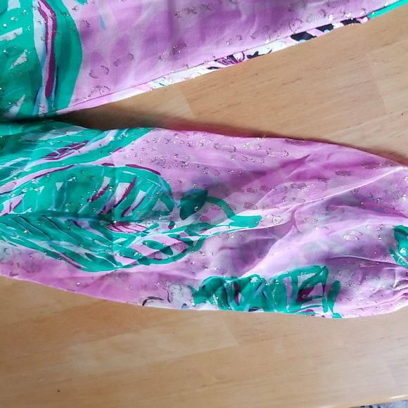 LILLY PULITZER Aaron Silk Top Blouse - Picture 5 of 11